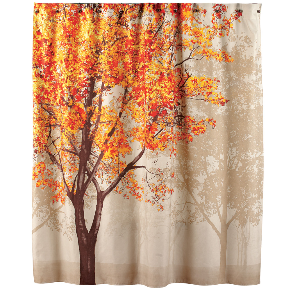 Detail Autumn Leaves Shower Curtains Nomer 51