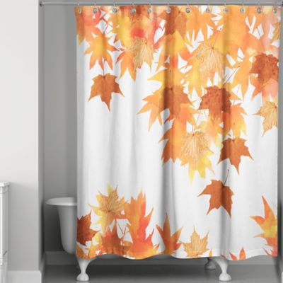 Detail Autumn Leaves Shower Curtains Nomer 58