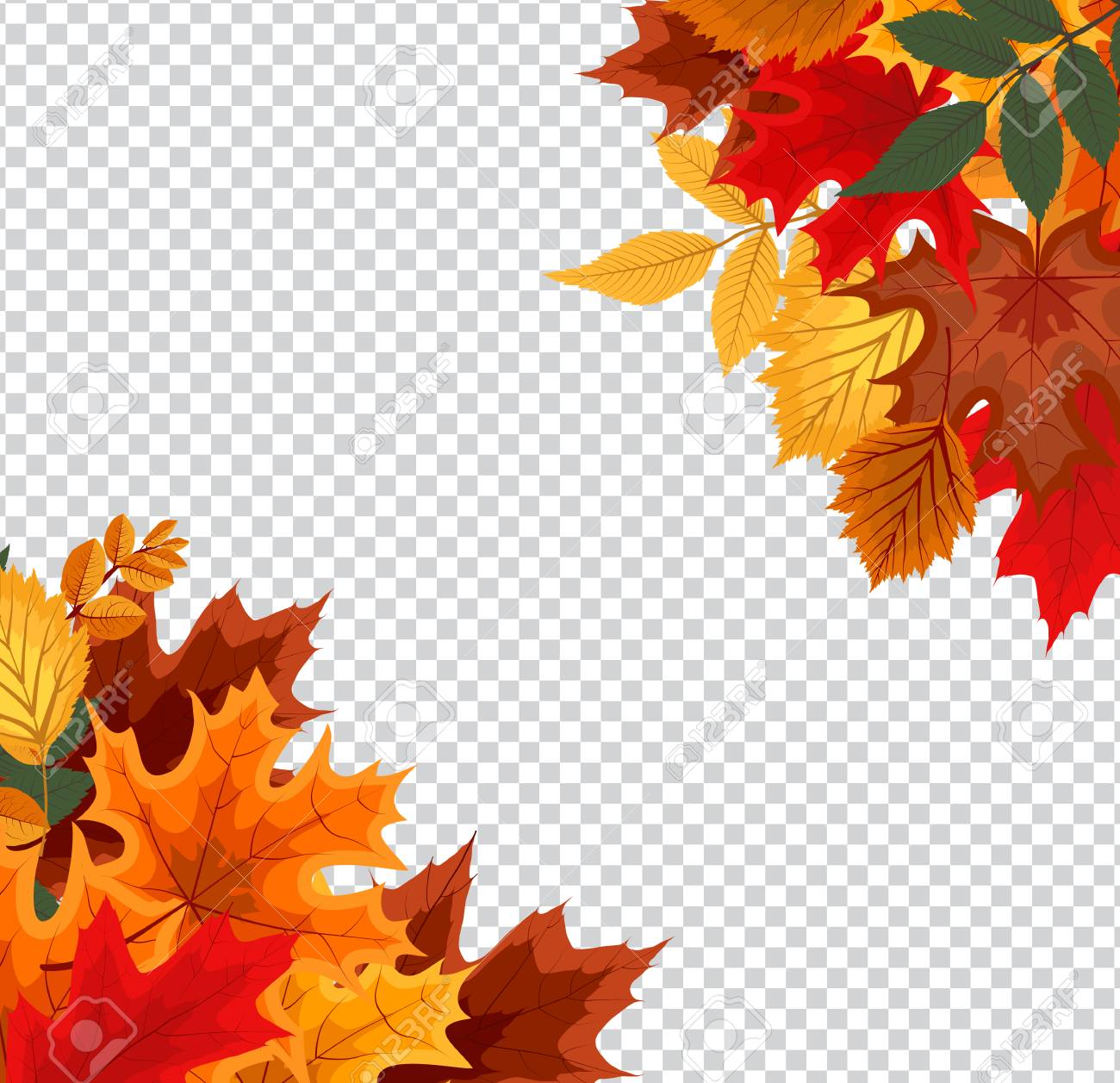 Detail Autumn Leaves Transparent Background Nomer 45