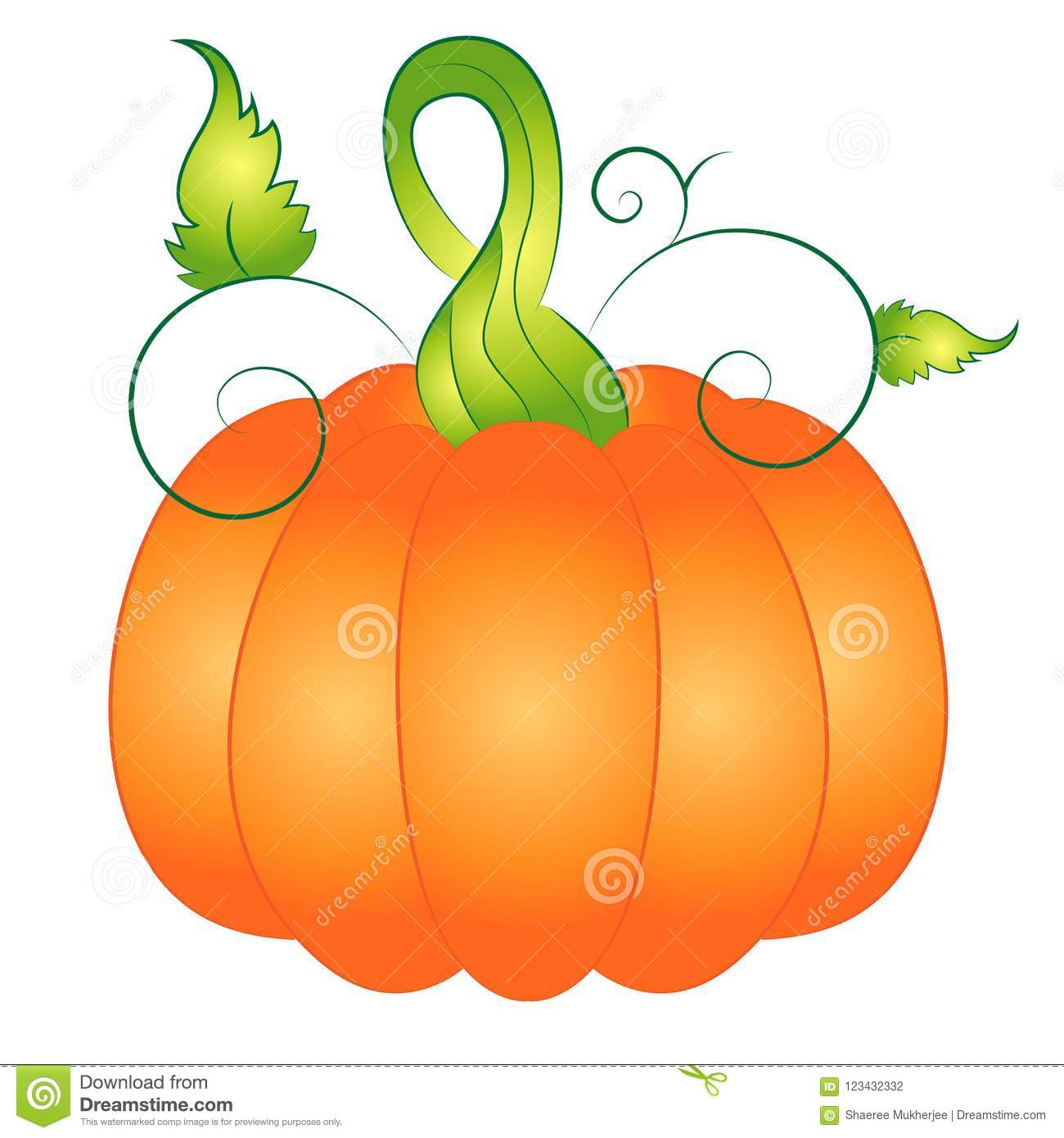Download Autumn Pumpkin Clipart Nomer 35