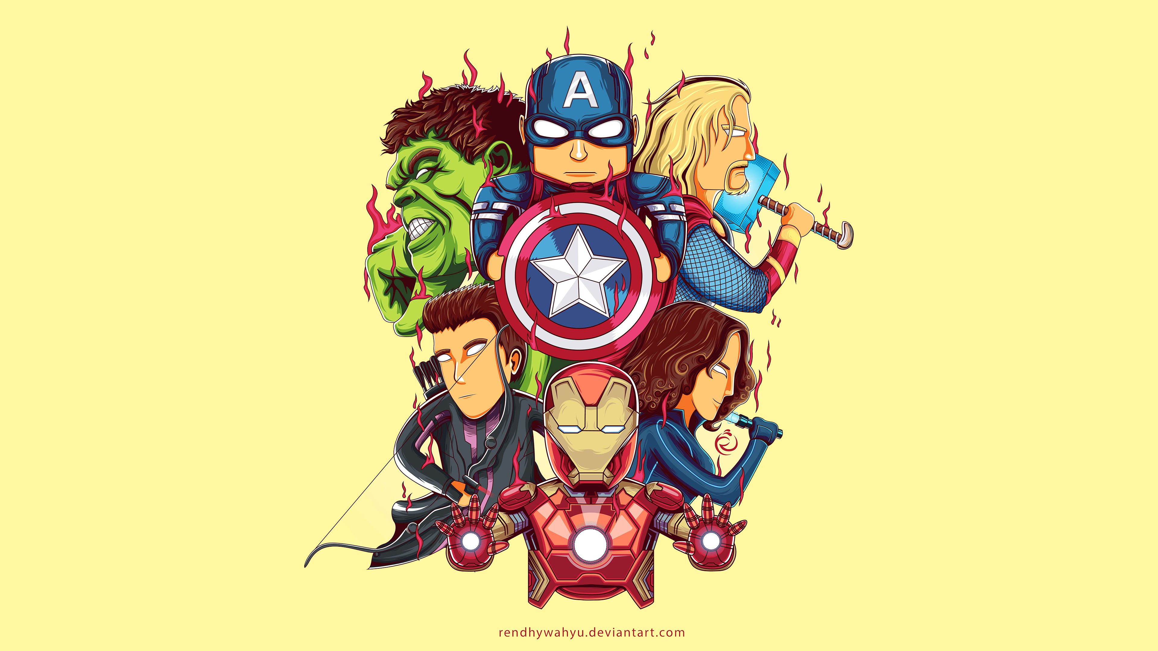 Detail Avengers Cartoon Wallpaper Nomer 2