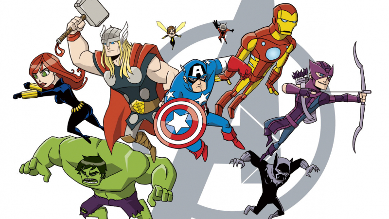 Detail Avengers Cartoon Wallpaper Nomer 14