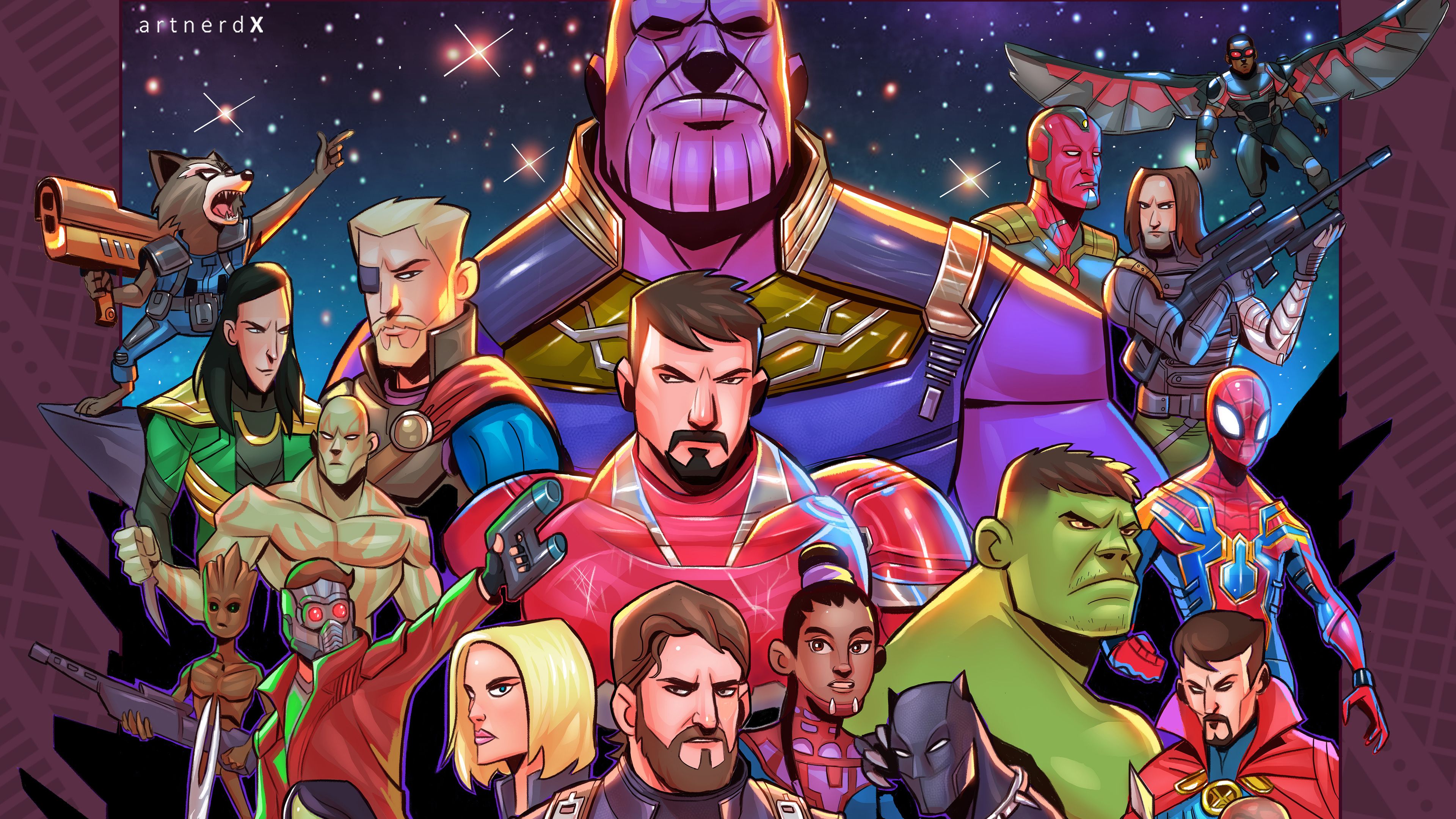 Detail Avengers Cartoon Wallpaper Nomer 23