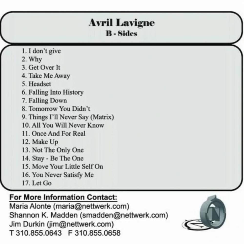 Detail Avril Lavigne Az Lyrics Nomer 35