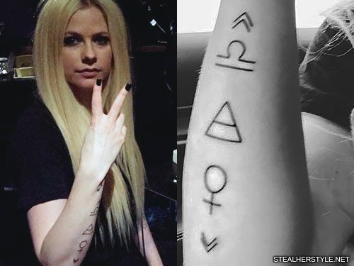 Detail Avril Lavigne Star Tattoo Nomer 13