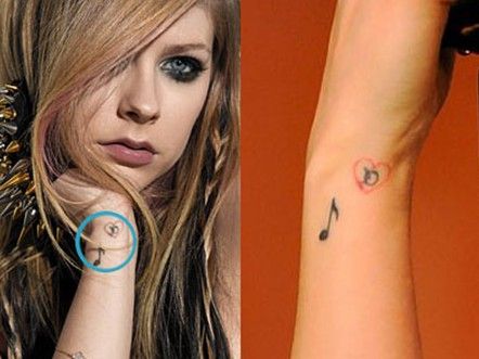 Detail Avril Lavigne Star Tattoo Nomer 23