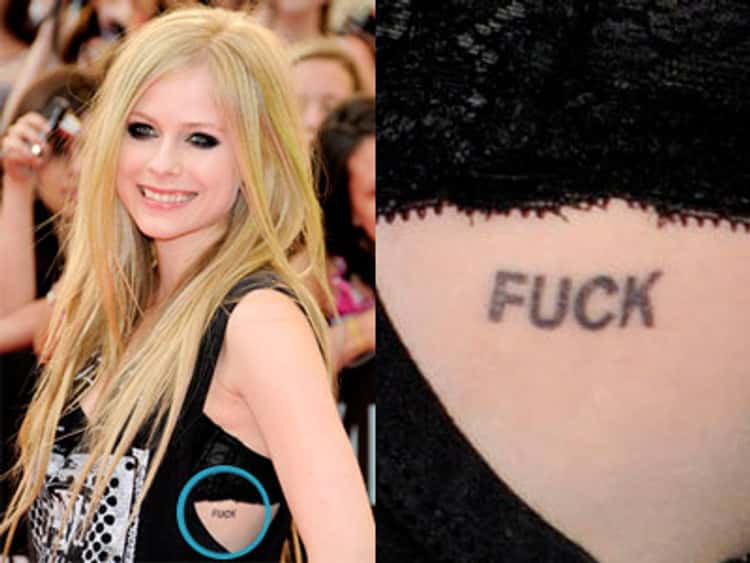 Detail Avril Lavigne Star Tattoo Nomer 29