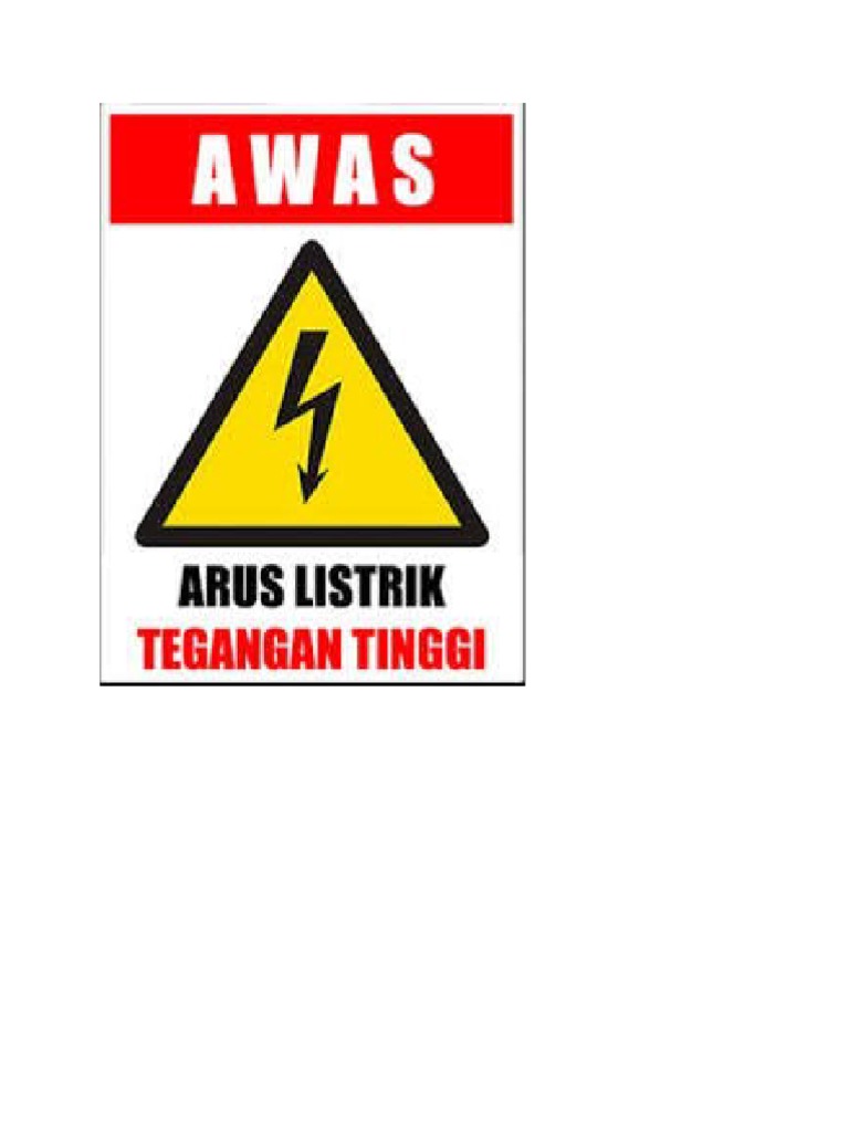 Detail Awas Listrik Tegangan Tinggi Nomer 17