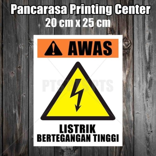 Detail Awas Listrik Tegangan Tinggi Nomer 28