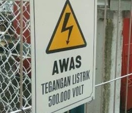 Detail Awas Listrik Tegangan Tinggi Nomer 45