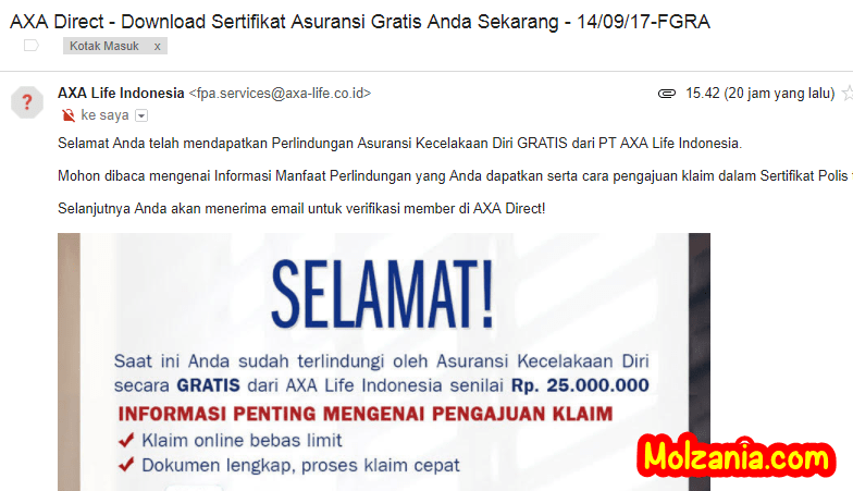 Detail Axa Asuransi Gratis Nomer 3