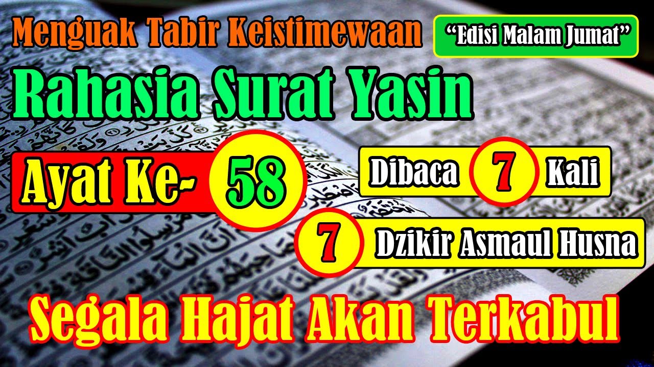 Download Ayat 58 Surat Yasin Nomer 37