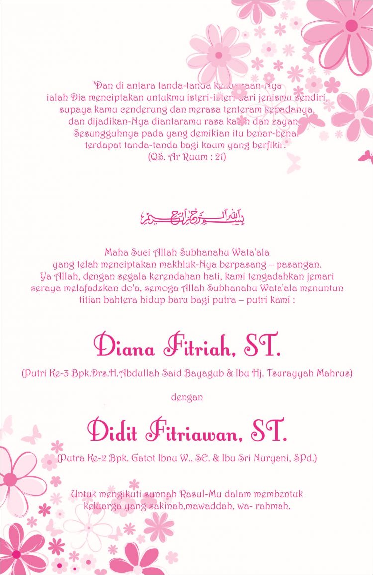 Detail Ayat Al Quran Dalam Undangan Pernikahan Nomer 19
