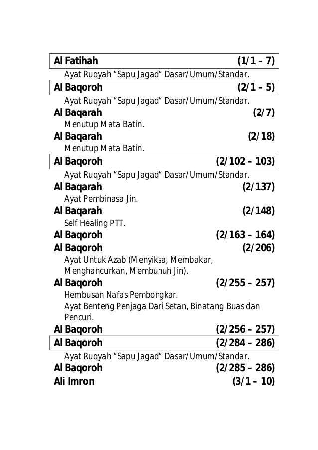 Detail Ayat Ayat Ruqyah Rumah Nomer 26