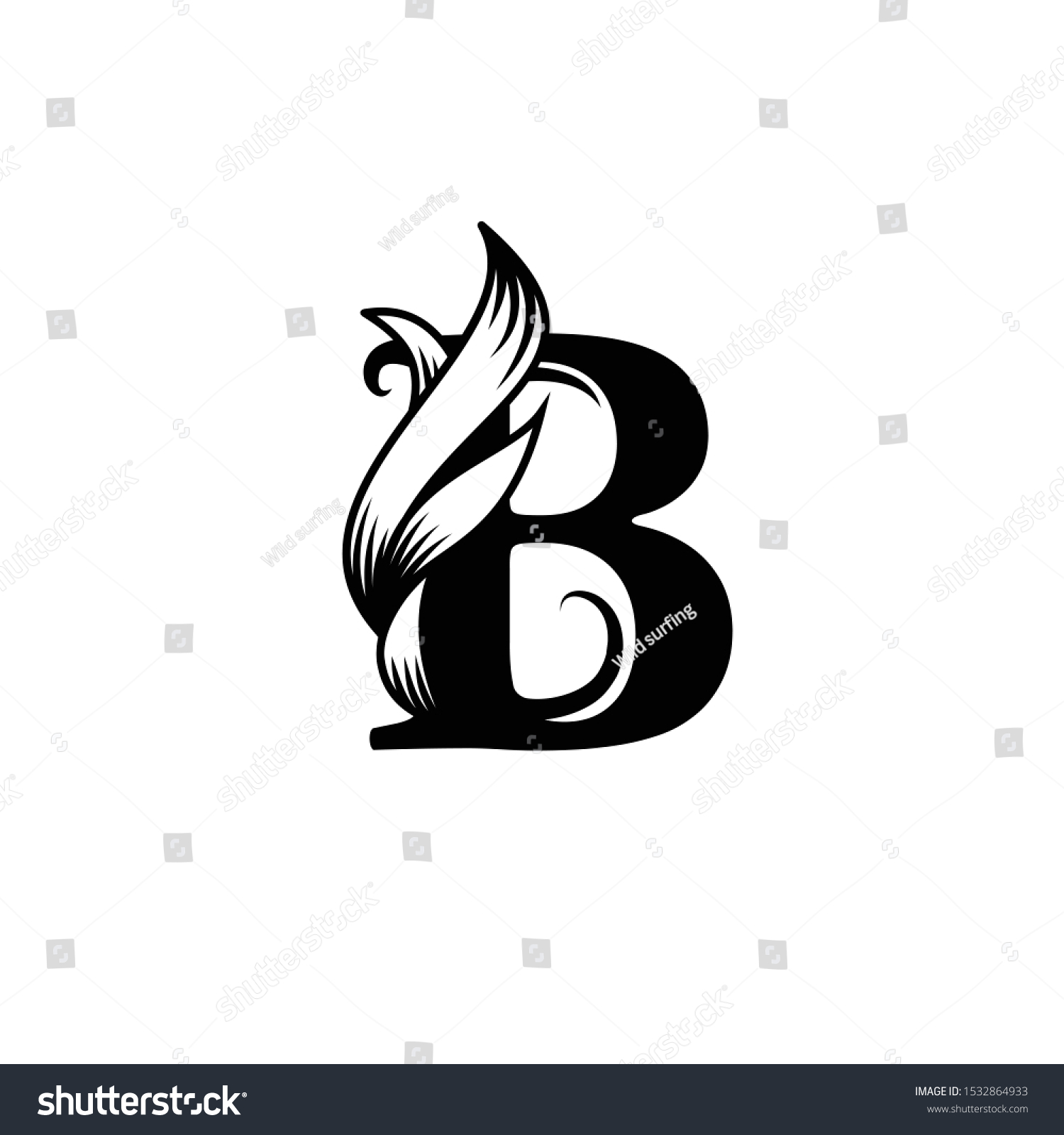 Detail B Logo Design Nomer 54