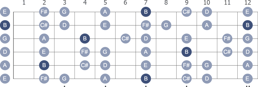 Detail B Minor Gitar Nomer 28