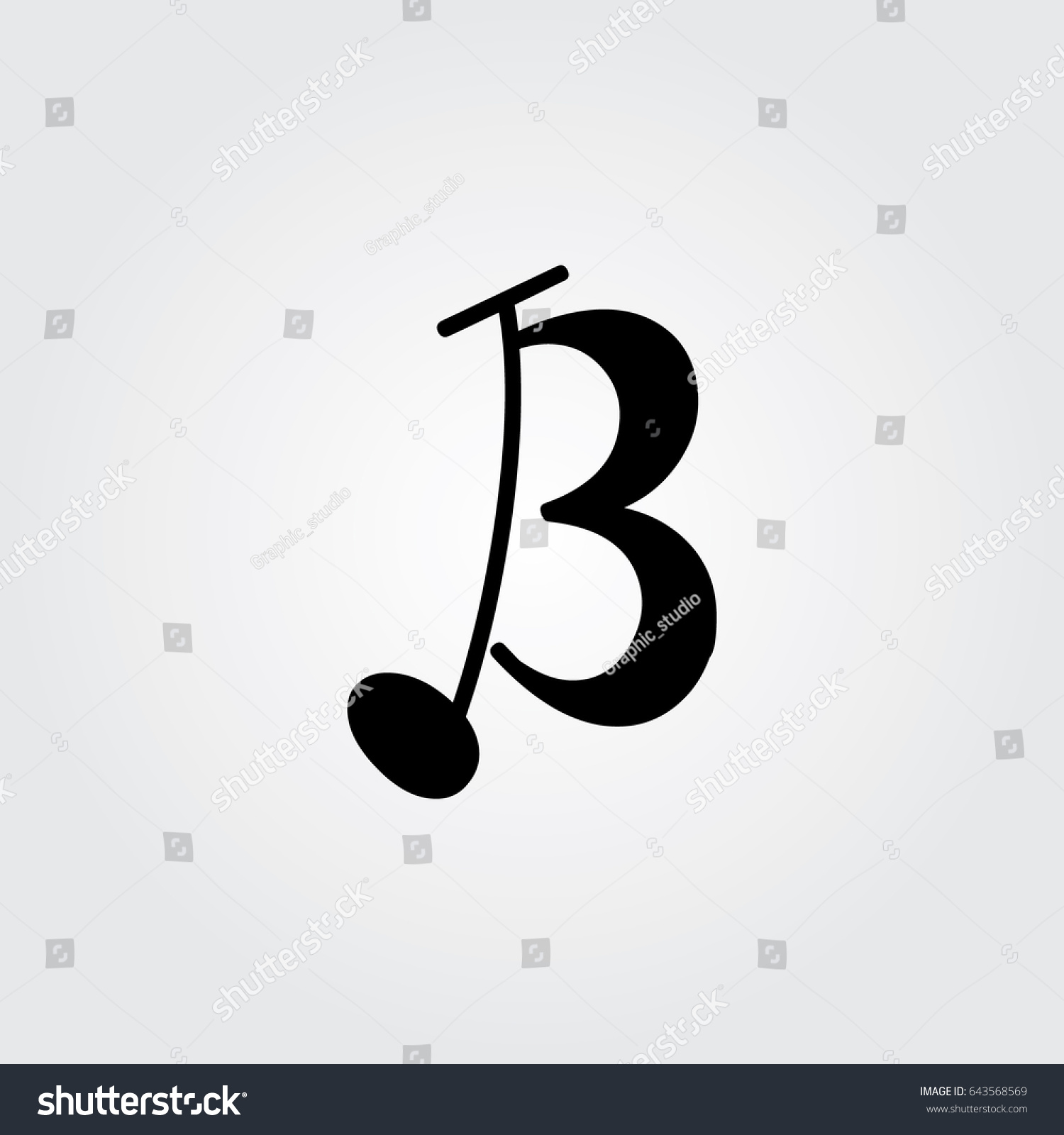 Detail B Music Note Symbol Nomer 15