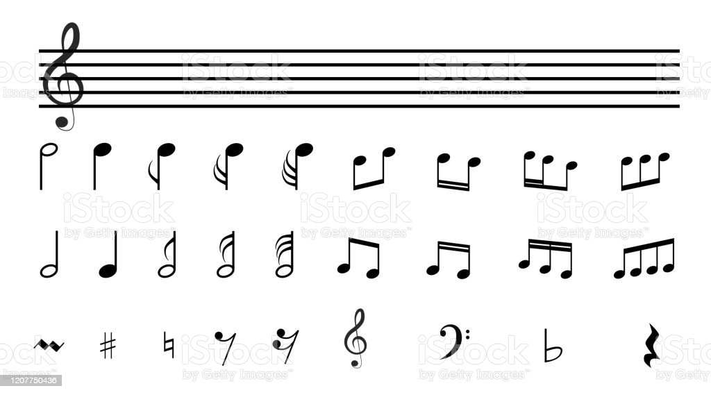 Detail B Music Note Symbol Nomer 27