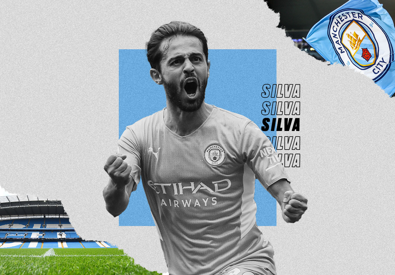 Detail B Silva Man City Nomer 21