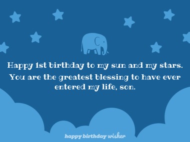 Detail Baby Boy First Birthday Quotes From Mother Nomer 12