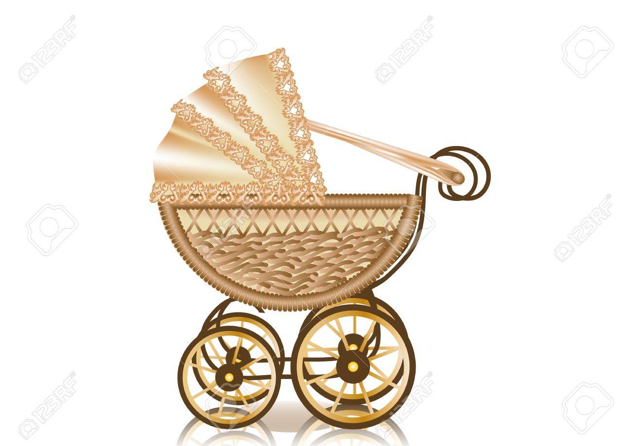 Detail Baby Carriage Clipart Free Nomer 19
