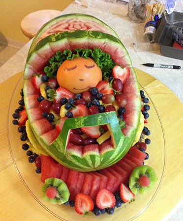 Detail Baby Carriage Out Of Watermelon Nomer 15