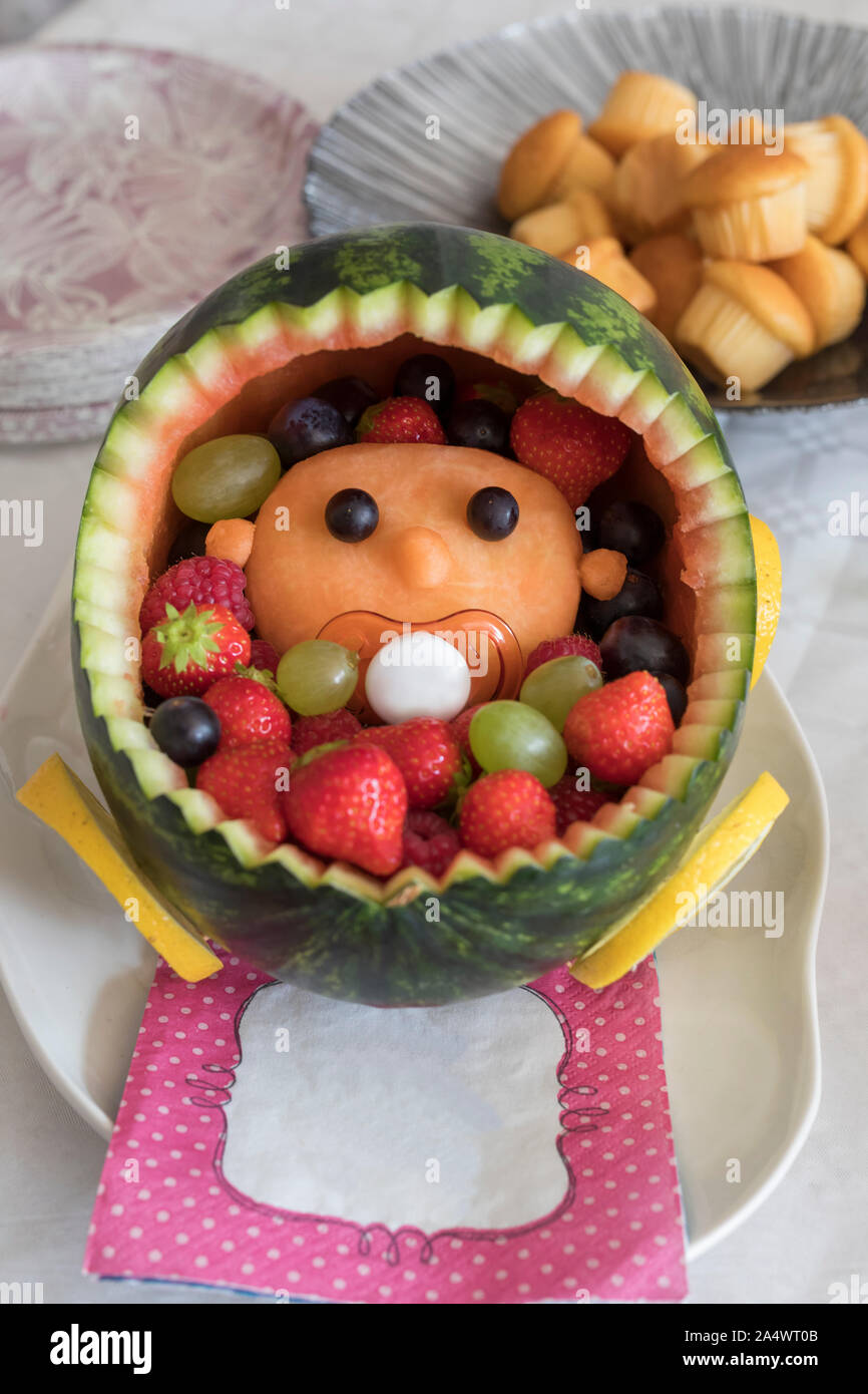 Detail Baby Carriage Out Of Watermelon Nomer 17