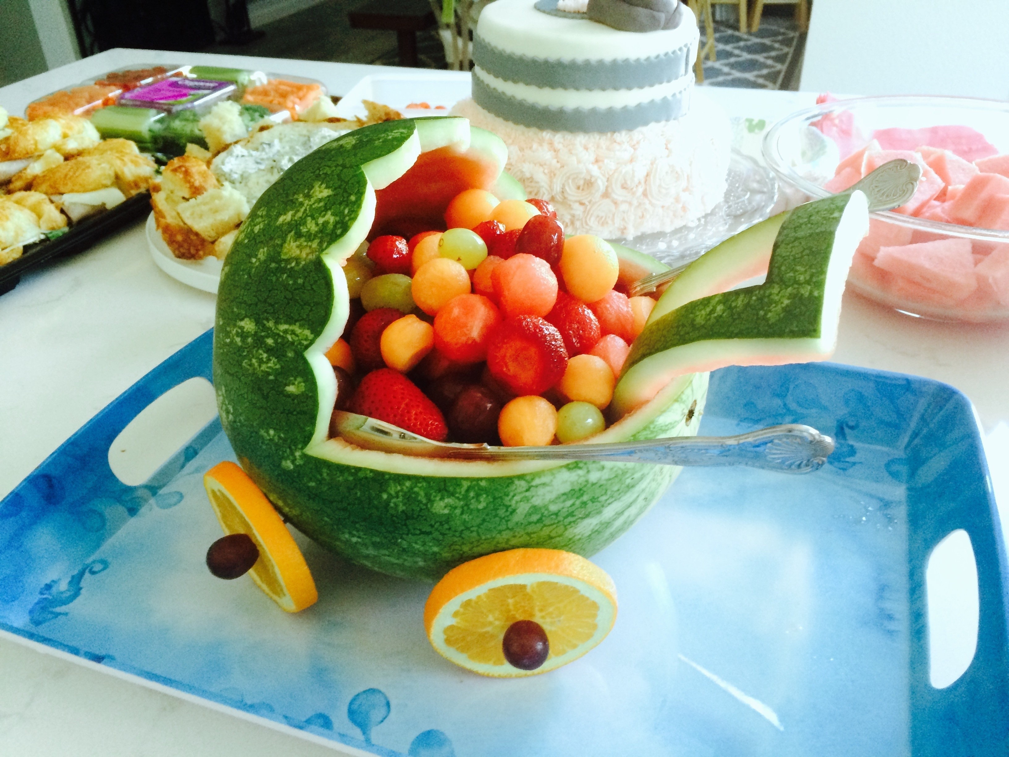 Detail Baby Carriage Out Of Watermelon Nomer 24