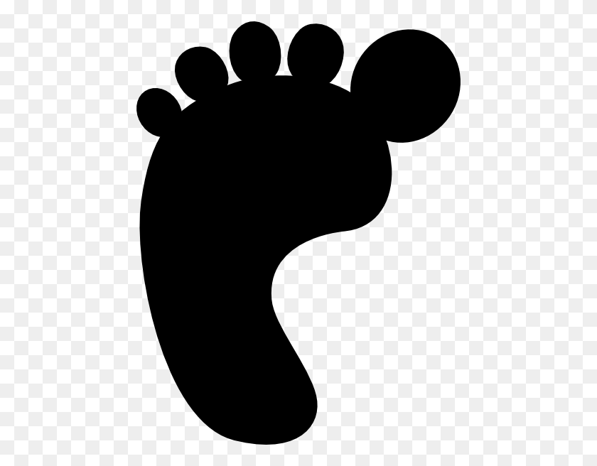 Detail Baby Footprints Clipart Black Nomer 27