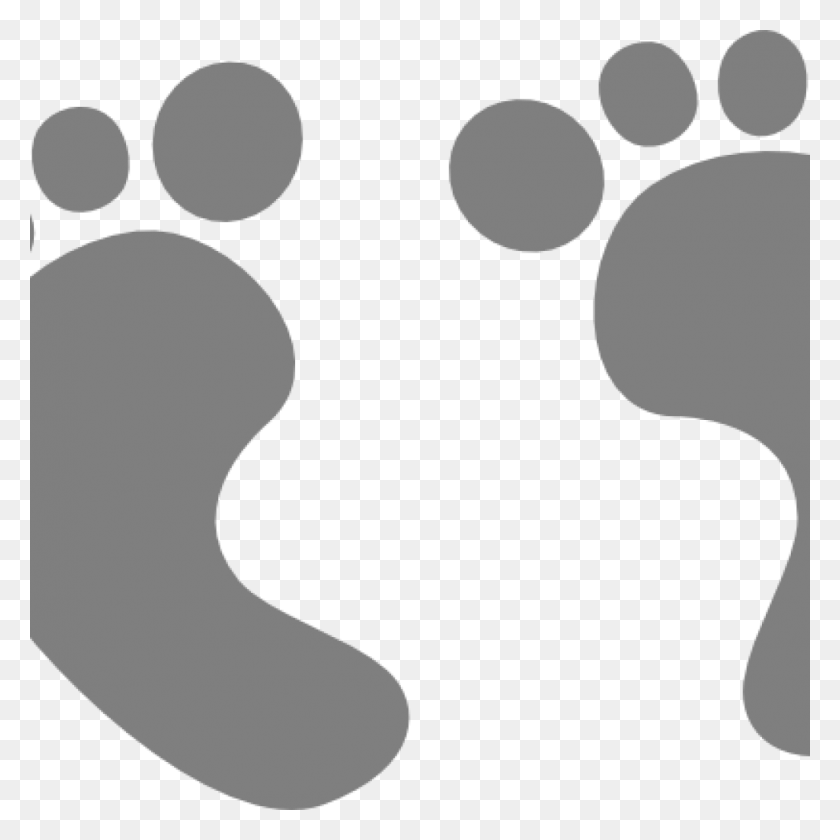 Detail Baby Footprints Clipart Black Nomer 37