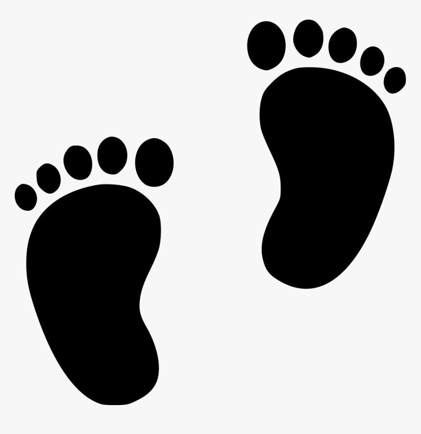 Detail Baby Footprints Clipart Black Nomer 47
