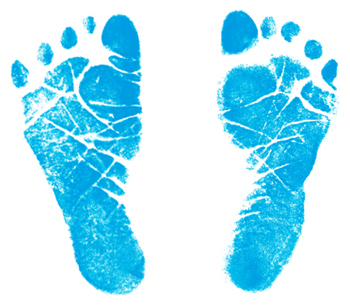 Detail Baby Footprints Clipart Free Nomer 24