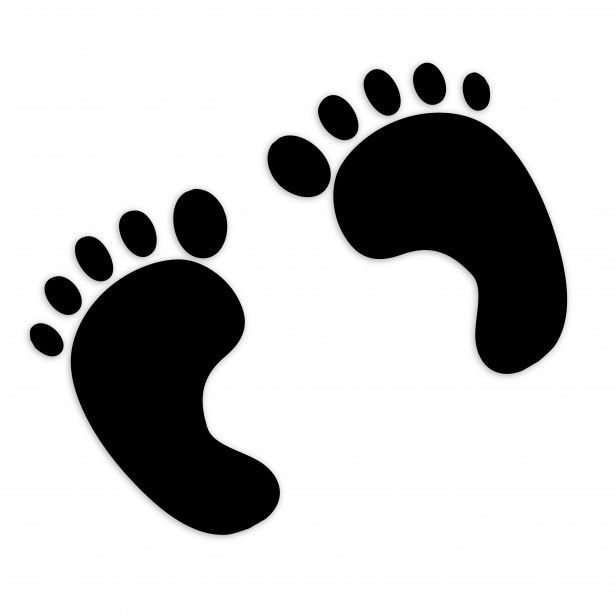 Detail Baby Footprints Clipart Free Nomer 5