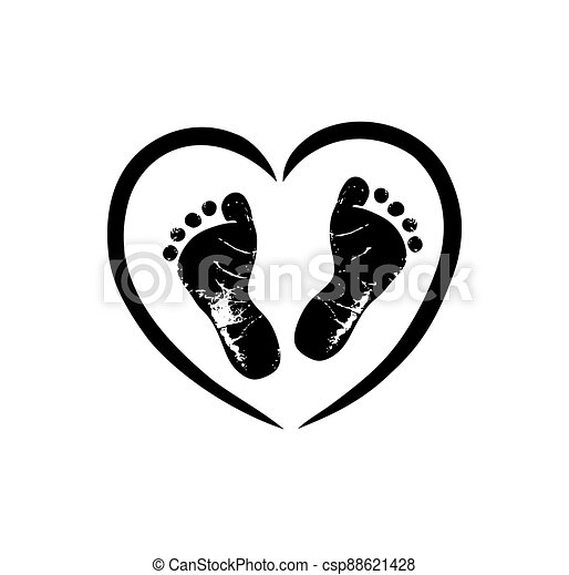 Detail Baby Footprints Silhouette Nomer 10