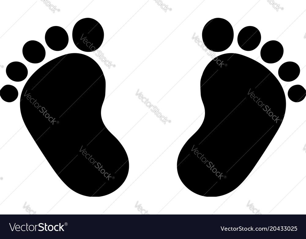 Detail Baby Footprints Silhouette Nomer 13