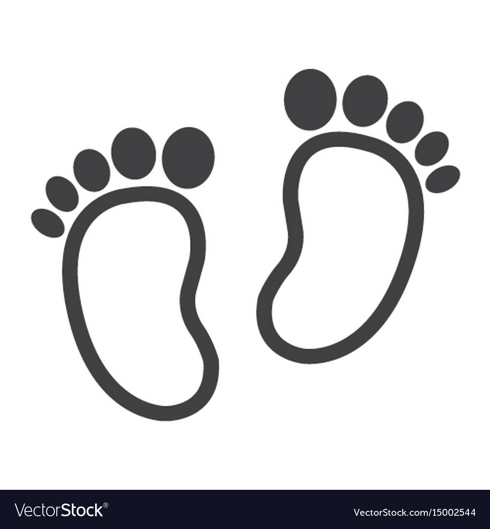 Detail Baby Footprints Silhouette Nomer 25