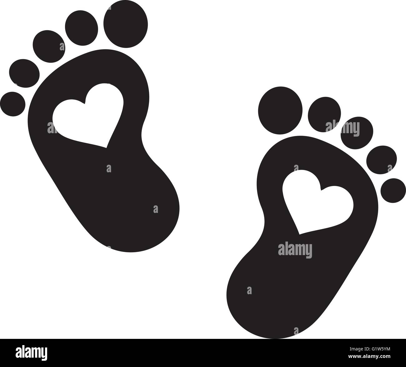 Detail Baby Footprints Silhouette Nomer 33