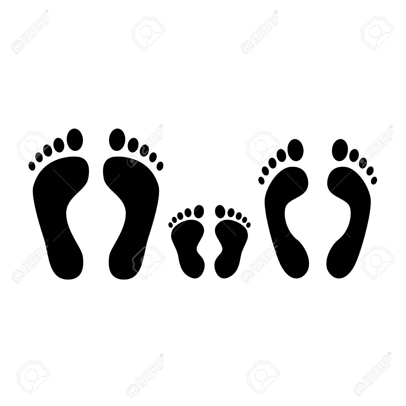 Detail Baby Footprints Silhouette Nomer 37