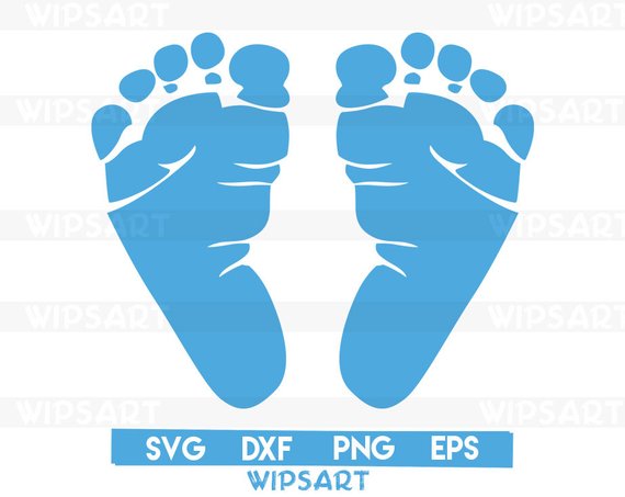Detail Baby Footprints Silhouette Nomer 45
