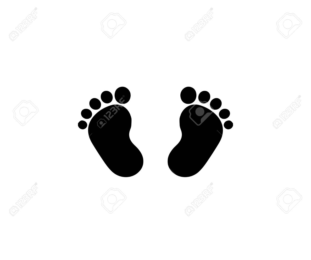 Detail Baby Footprints Silhouette Nomer 7