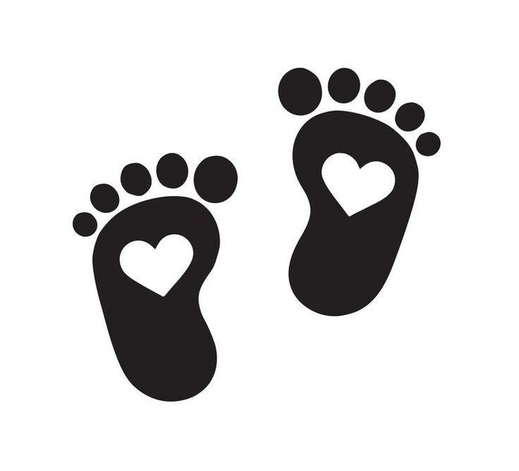 Detail Baby Footprints Silhouette Nomer 9