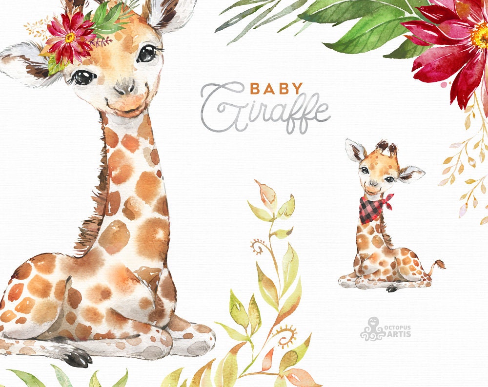 Detail Baby Giraffe Clipart Nomer 55