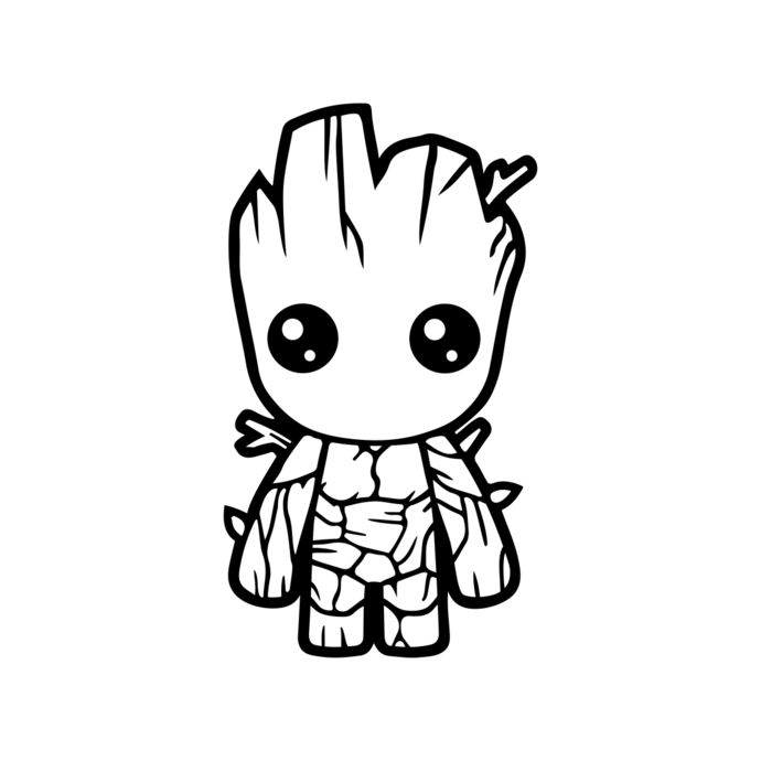 Detail Baby Groot Clip Art Nomer 3