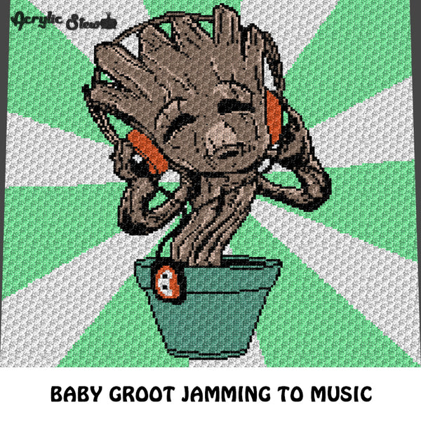 Detail Baby Groot With Headphones Nomer 27