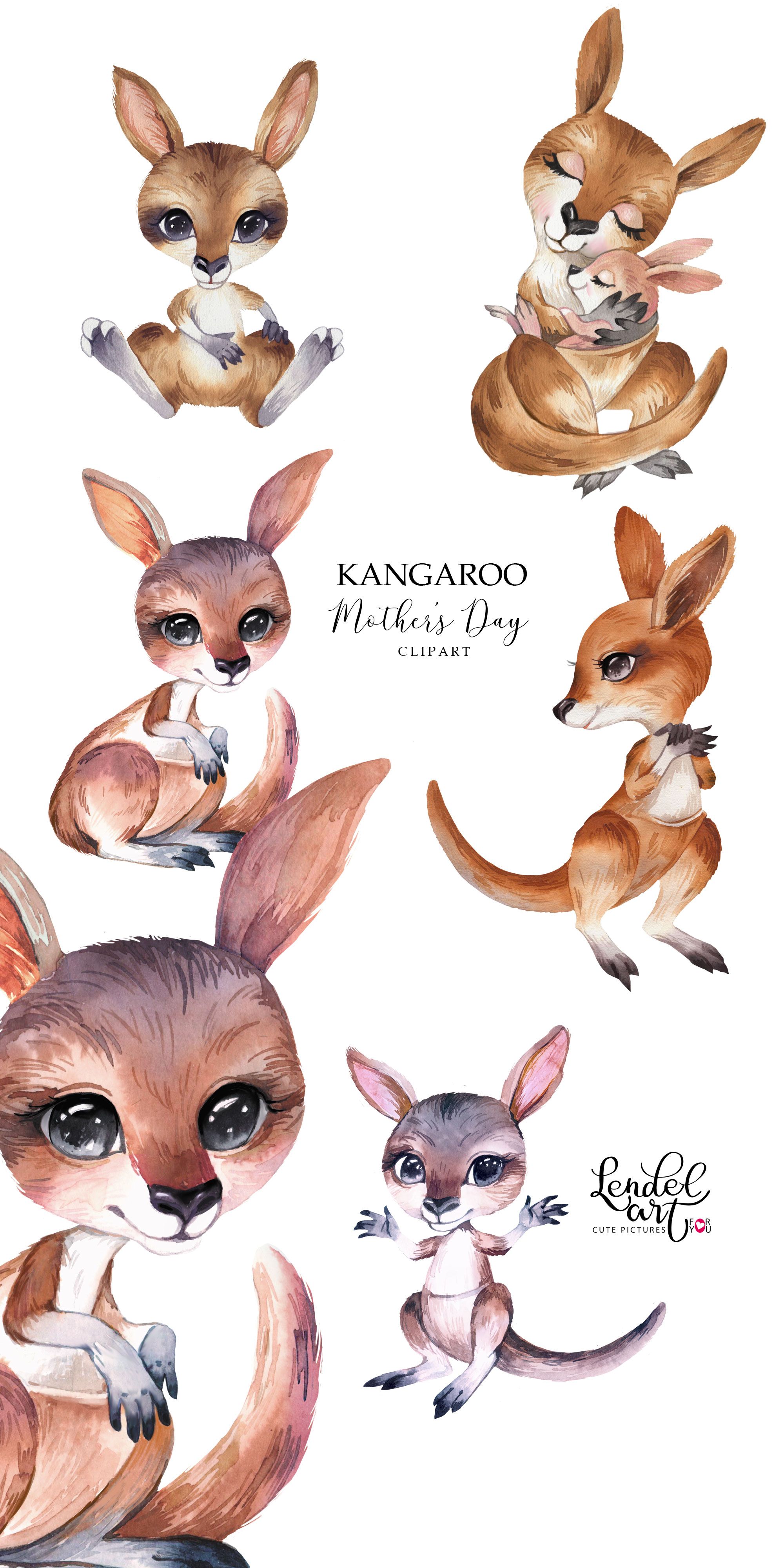 Detail Baby Kangaroo Clipart Nomer 17