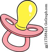 Detail Baby Pacifier Clip Art Nomer 9