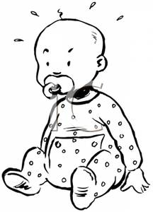 Detail Baby Pacifier Clipart Black And White Nomer 45