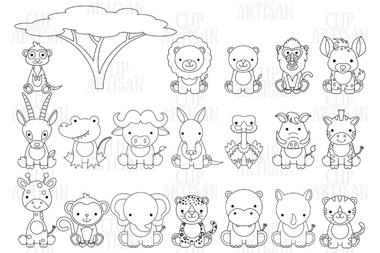 Detail Baby Safari Clipart Nomer 42