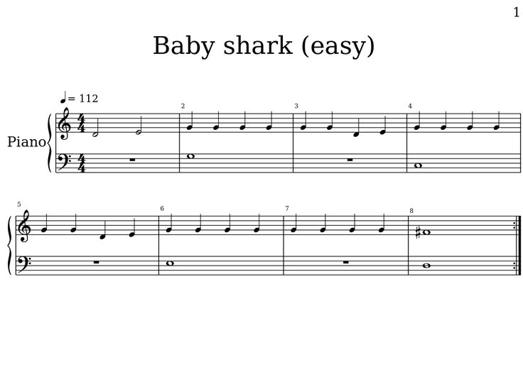 Detail Baby Shark Alto Saxophone Sheet Music Nomer 13