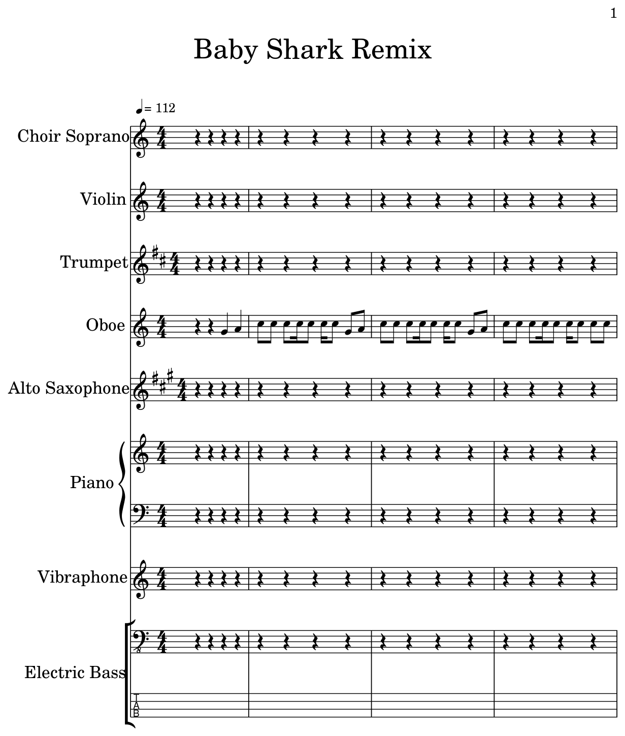 Detail Baby Shark Alto Saxophone Sheet Music Nomer 41